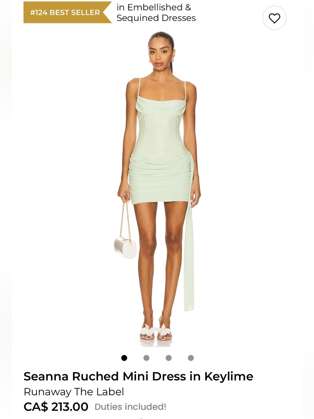 NWT Runaway The Label Seanna Mini Dress